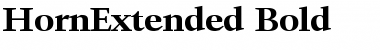 Download HornExtended Bold Font