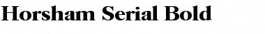Download Horsham-Serial Bold Font Title Preview
