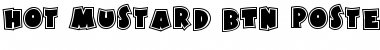 Download Hot Mustard BTN Poster Regular Font Title Preview
