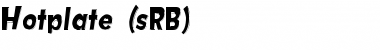 Download Hotplate (sRB) Regular Font Title Preview