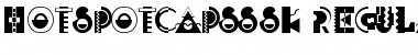 Download HotSpotCapsSSK Regular Font Title Preview