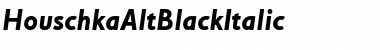 Download HouschkaAltBlackItalic Font