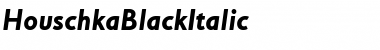 Download HouschkaBlackItalic Regular Font