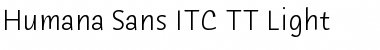 Download Humana Sans ITC TT Light Font