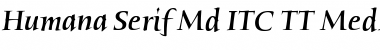 Download Humana Serif Md ITC TT MedIta Font