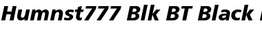 Download Humnst777 Blk BT Black Italic Font