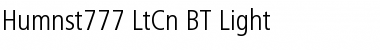 Download Humnst777 LtCn BT Light Font