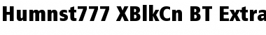 Download Humnst777 XBlkCn BT Extra Black Font