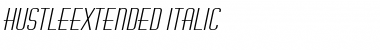 Download HustleExtended Italic Font