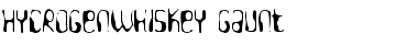 Download HydrogenWhiskey Gaunt Regular Font