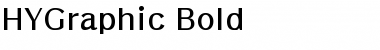 Download HYGraphic-Bold Regular Font
