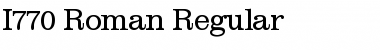 Download I770-Roman Regular Font