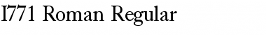 Download I771-Roman Regular Font