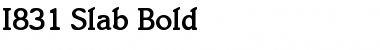 Download I831-Slab Bold Font