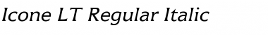 Download Icone LT Regular Italic Font