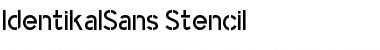 Download IdentikalSans Stencil Font