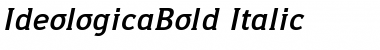 Download IdeologicaBold Italic Regular Font