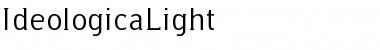 Download IdeologicaLight Regular Font