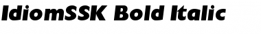 Download IdiomSSK Bold Italic Font