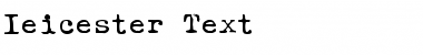 Download Ieicester Text Font