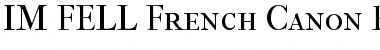 Download IM FELL French Canon Bold Font Title Preview