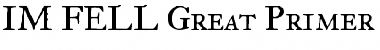 Download IM FELL Great Primer Bold Font Title Preview