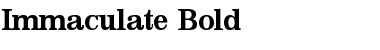 Download Immaculate Bold Font Title Preview