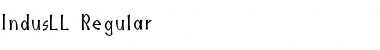 Download IndusLL Regular Font Title Preview
