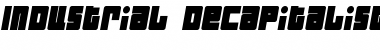 Download Industrial Decapitalist BoldItalic Font Title Preview