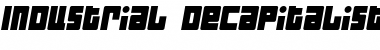 Download Industrial Decapitalist Italic Font Title Preview