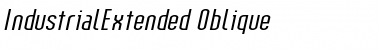Download IndustrialExtended Oblique Font Title Preview