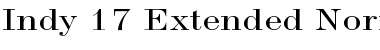 Download Indy 17 Extended Normal Font Title Preview