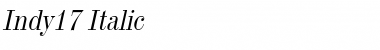 Download Indy17 Italic Font Title Preview