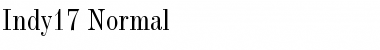 Download Indy17 Normal Font Title Preview