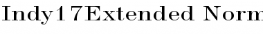 Download Indy17Extended Normal Font Title Preview