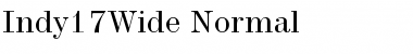 Download Indy17Wide Normal Font Title Preview