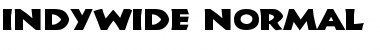Download IndyWide Normal Font Title Preview