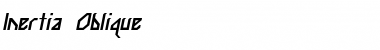 Download Inertia Oblique Font Title Preview