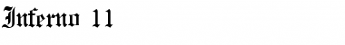 Download Inferno 11 Regular Font Title Preview
