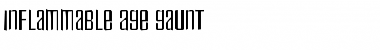 Download Inflammable Age Gaunt Regular Font Title Preview