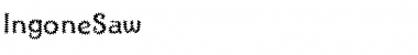 Download IngoneSaw Regular Font Title Preview