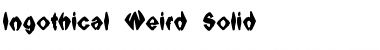 Download Ingothical Weird Solid Regular Font Title Preview