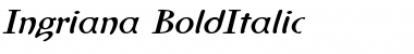 Download Ingriana BoldItalic Font Title Preview