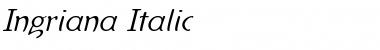 Download Ingriana Italic Font Title Preview