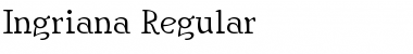 Download Ingriana Regular Font Title Preview