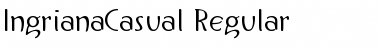 Download IngrianaCasual Regular Font Title Preview
