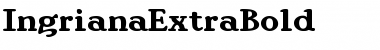 Download IngrianaExtraBold Regular Font Title Preview