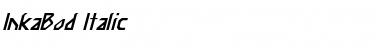 Download InkaBod Italic Italic Font Title Preview