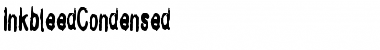 Download InkbleedCondensed Regular Font Title Preview