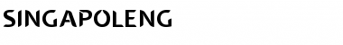 Download SINGAPOLENG regular Font